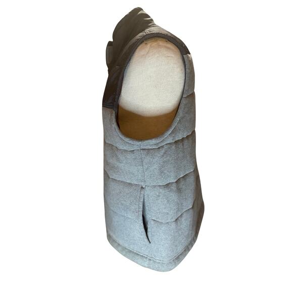 Banana Republic Men’s Quilted Puffer Vest XL Gray Two-Tone Full Zip - Picture 2 of 6